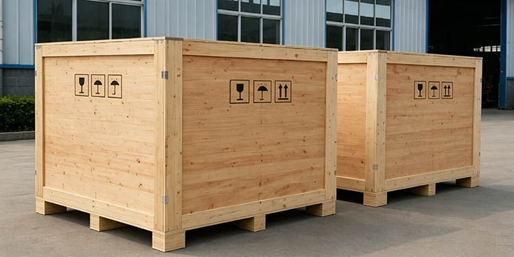 Wooden case packaging